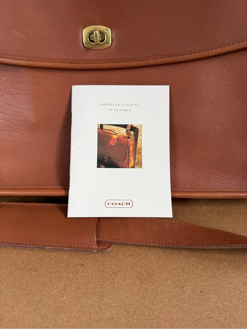 Coach leather messenger